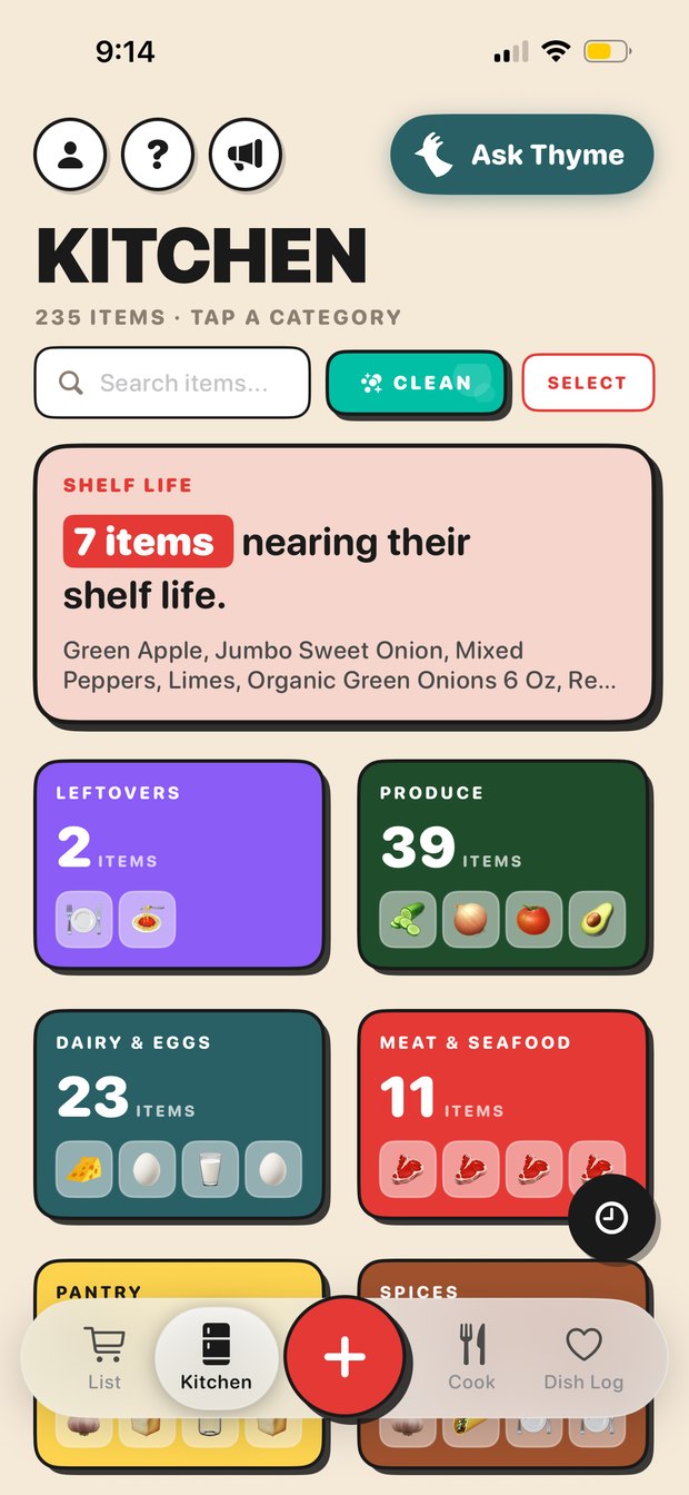 Trepo kitchen inventory