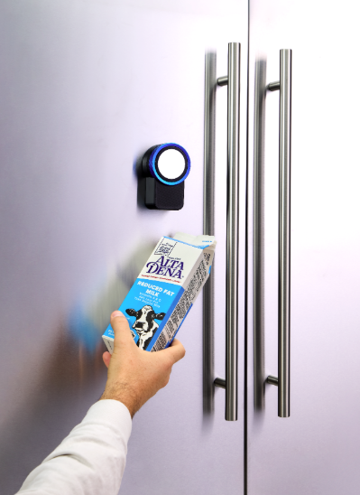 Scanning milk out of the fridge